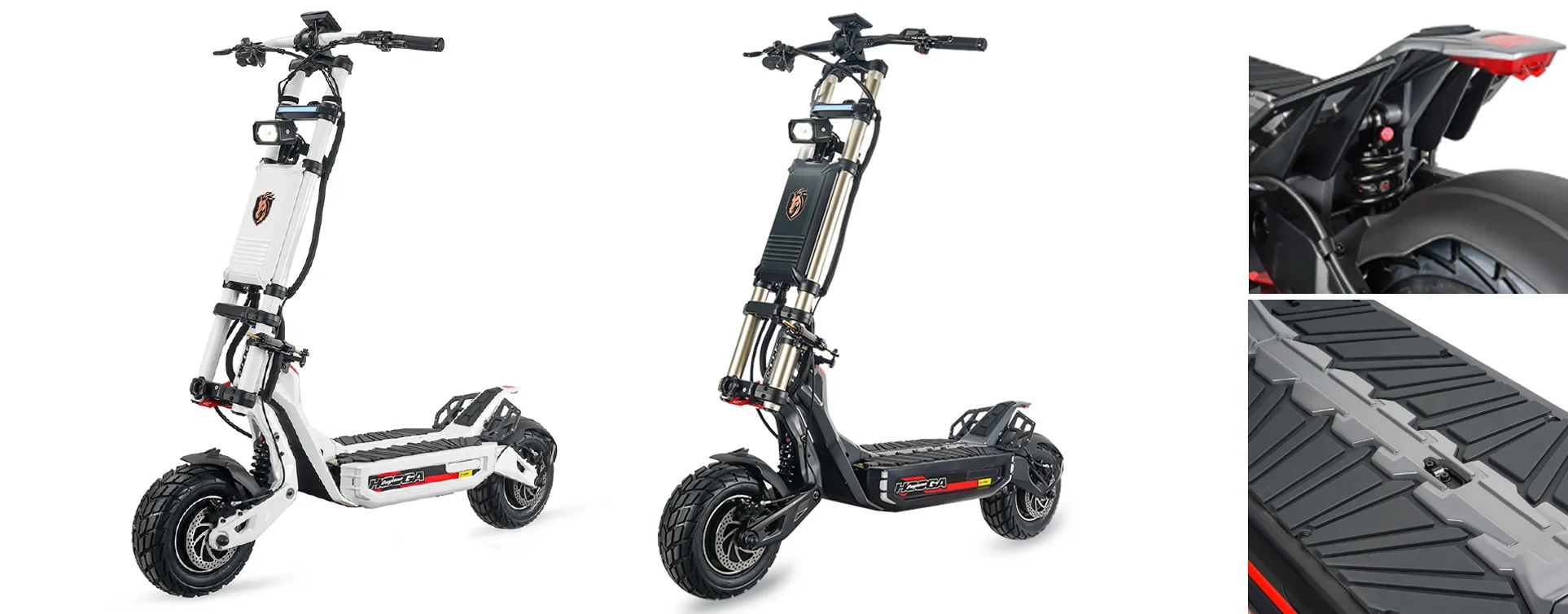Daytona electric hyperscooter in white