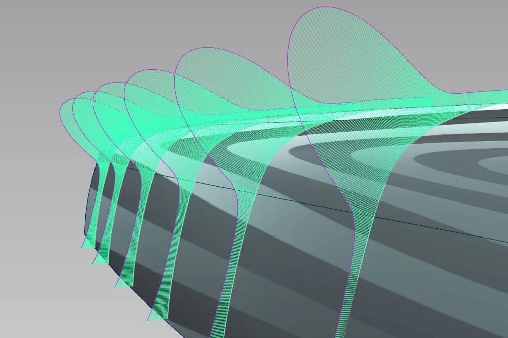 Curvature comb evaluation