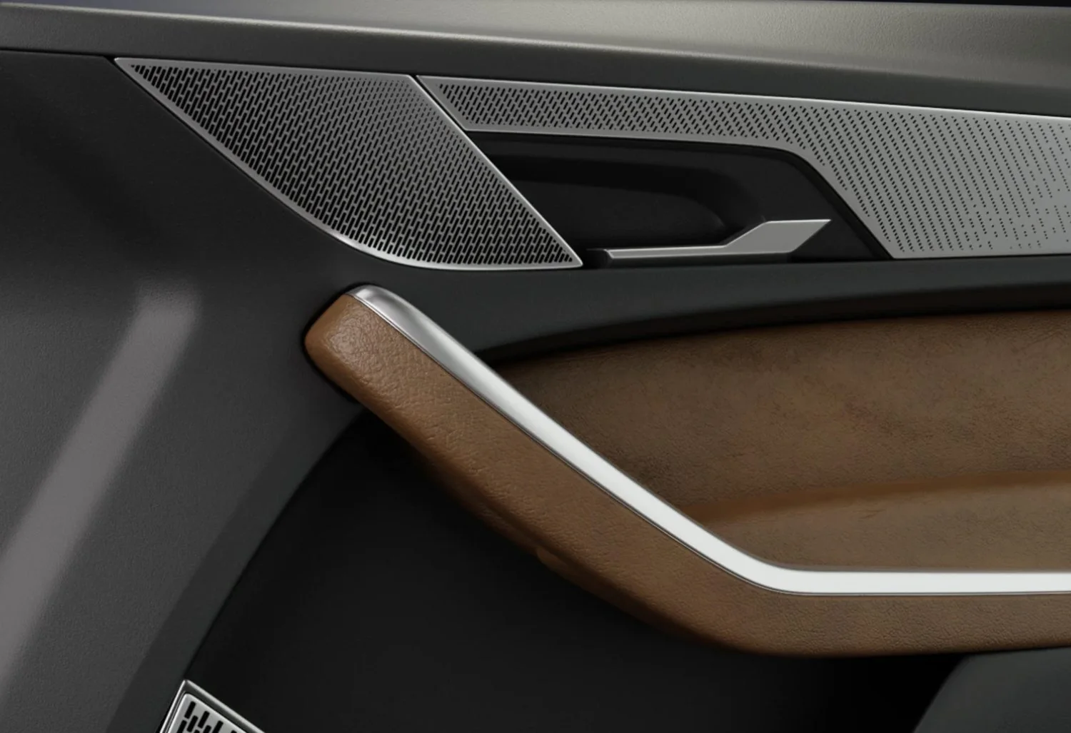 Slot perforation on door trim